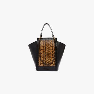 Borsa pelle stampa Vipera e Stampa Crocco a mano, a spalla
