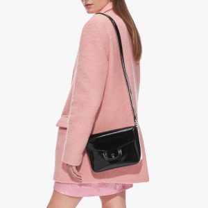 Borsa pelle a tracolla vernice