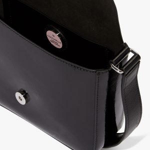Borsa pelle a tracolla vernice