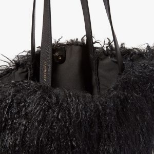 Borsa shopping eco pelliccia pelle a spalla
