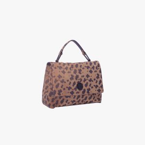 Borsa in camoscio a mano a tracolla