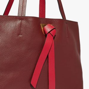 Borsa donna in pelle Shopping Joy Coccinelle Marsala,Cherry La Borsetta Como