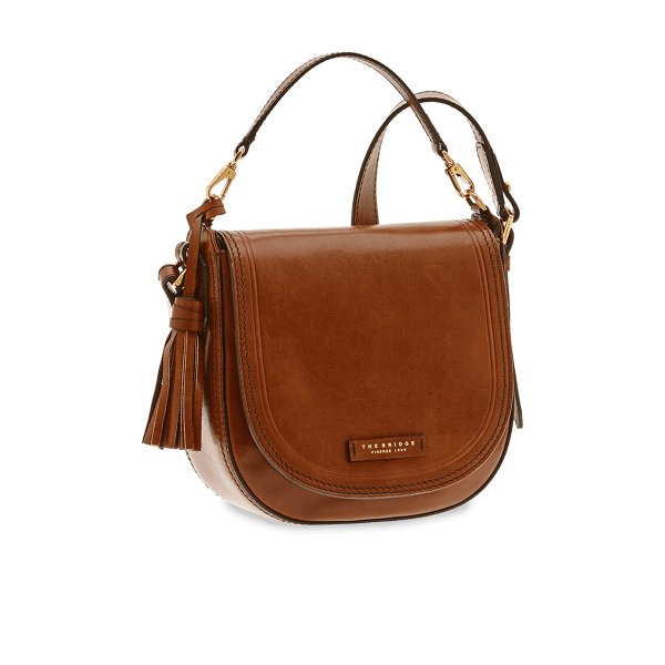 Borsa donna in pella a tracolla Pearldistrict The Bridge Marrone La Borsetta Como