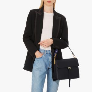 Borsa donna in pelle a spalla, a tracolla Louise Coccinelle Noir Curacao La Borsetta Como