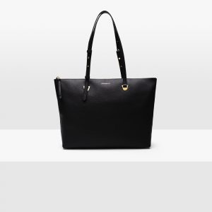 Borsa donna in pelle shopping bag a spalla Lea Coccinelle Noir La Borsetta Como