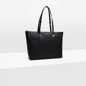 Borsa donna in pelle shopping bag a spalla Lea Coccinelle Noir La Borsetta Como